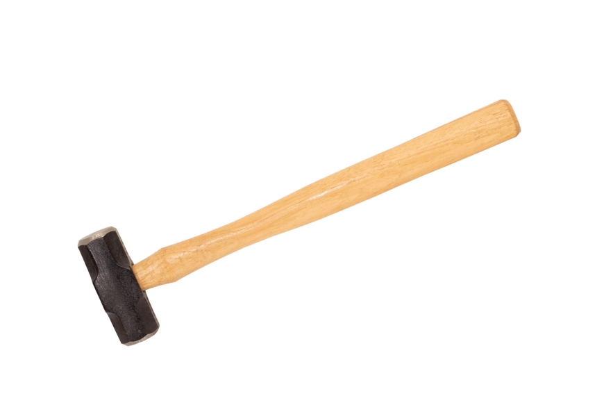 2-LB SLEDGE HAMMER, HICKORY HANDLE