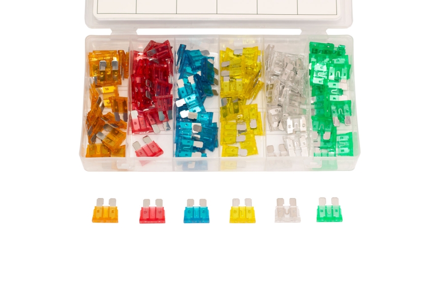120PC CAR FUSE ASSORTMENT, 5-30AMP