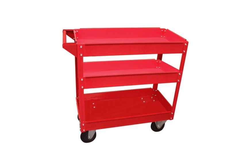 16" X 30" SERVICE CART WITH 3 TRAYS