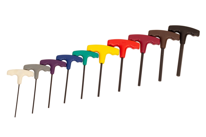 10-PC T-HANDLE HEX KEY WRENCH, METRIC