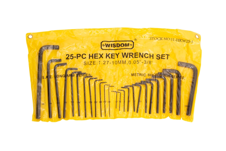 25-PC HEX KEY WRENCH