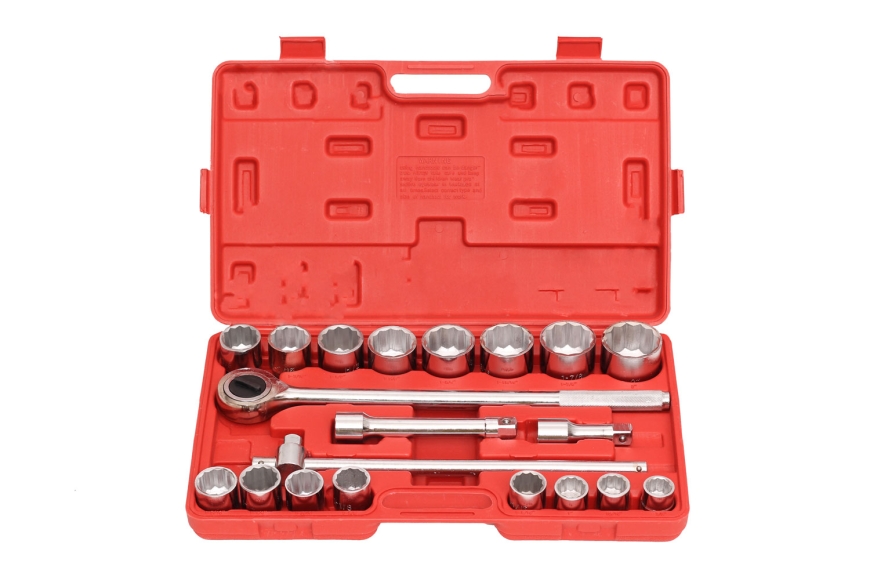 21PC 3/4" DR. SOCKET SET, 12 POINTS, BLOW CASE