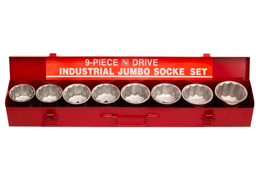 9-PC 3/4" DR. SOCKET SET, SAE