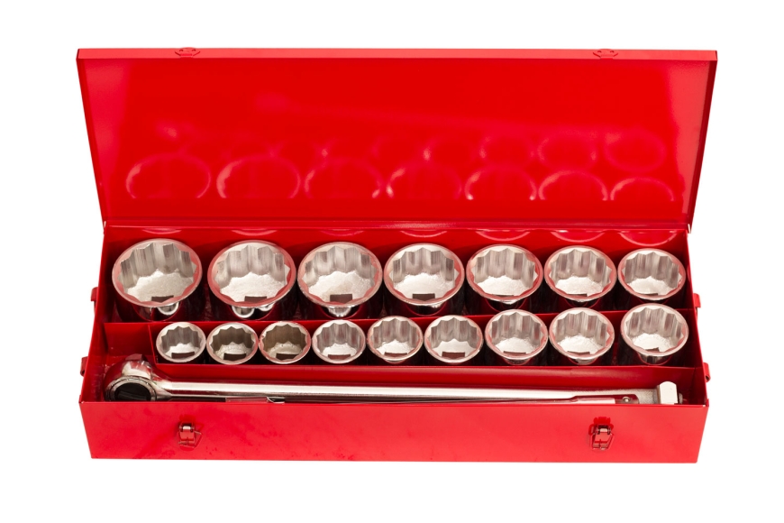 21-PC 1" DR SOCKET SET, METRIC