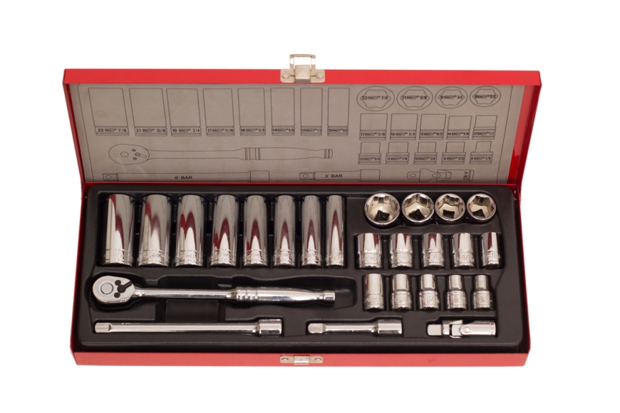 "HIT" 26PCS 3/8" DR. DUAL USE SOCKET