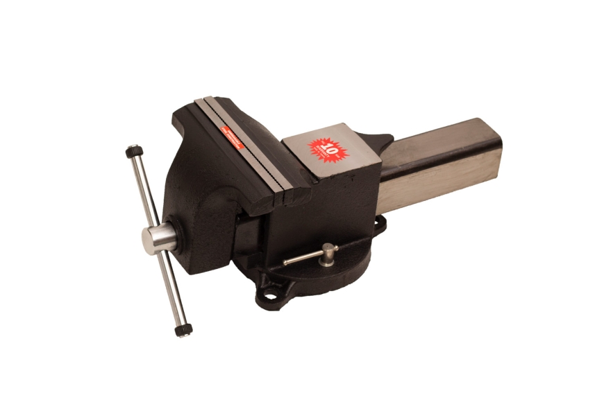 8" STEEL VISE WITH SWIVEL BASE