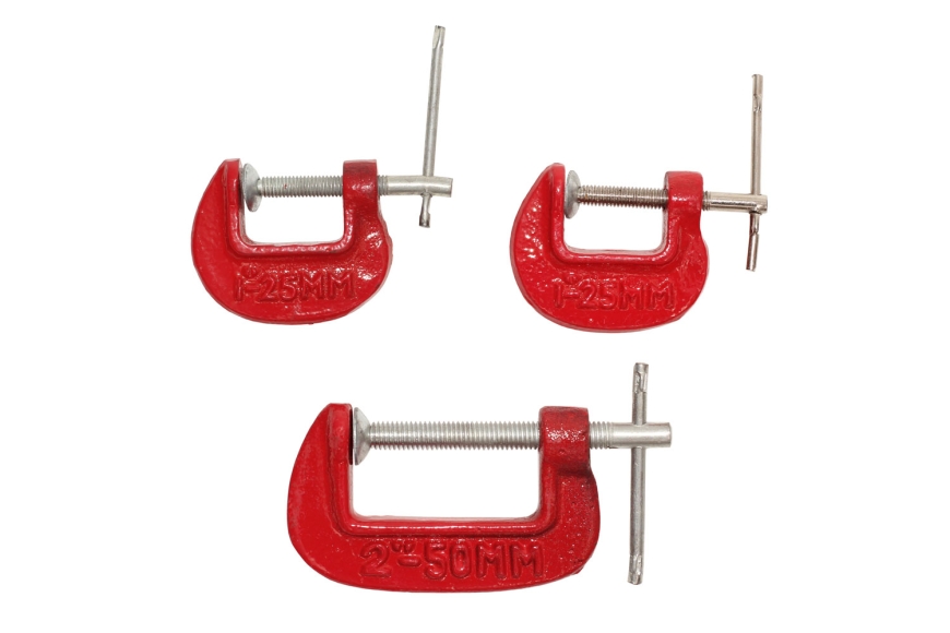 3-PC C-CLAMP (1", 1", 2")