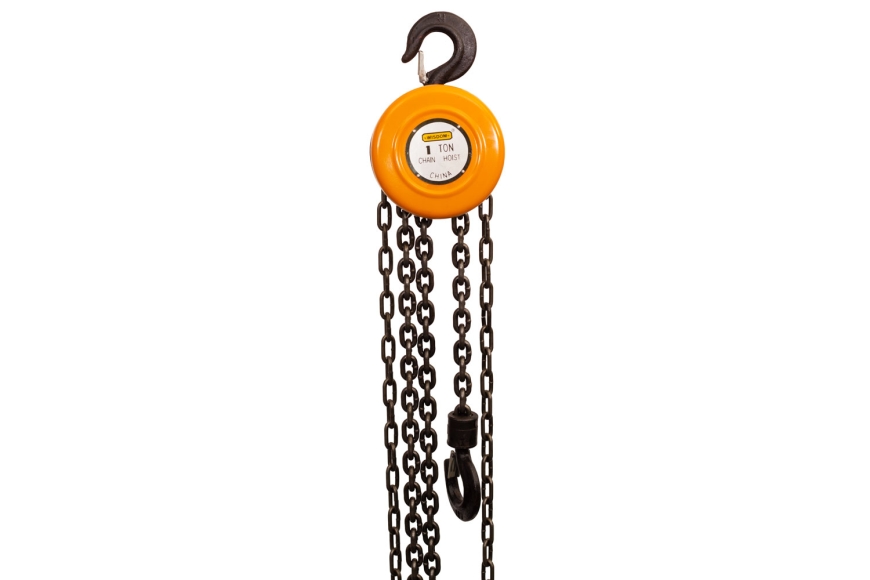 1 TON WISDOM CHAIN HOIST,20' LIFT