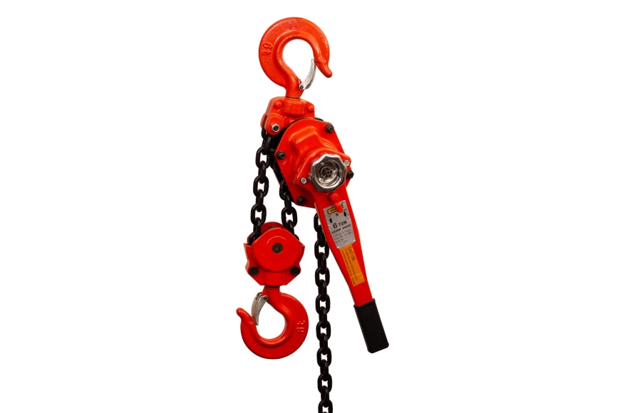 6 TON WISDOM LEVER HOIST, 5' LIFT