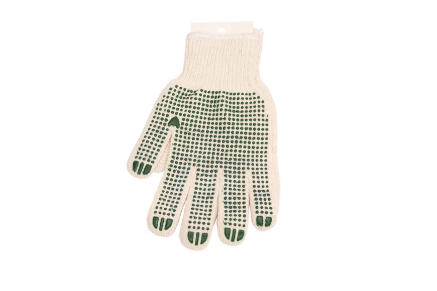 KNIT GLOVE WITH PVC DOT