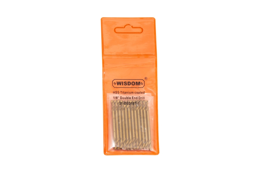 1/8" DOUBLE END DRILL BIT, TITAN. 12PC/PK