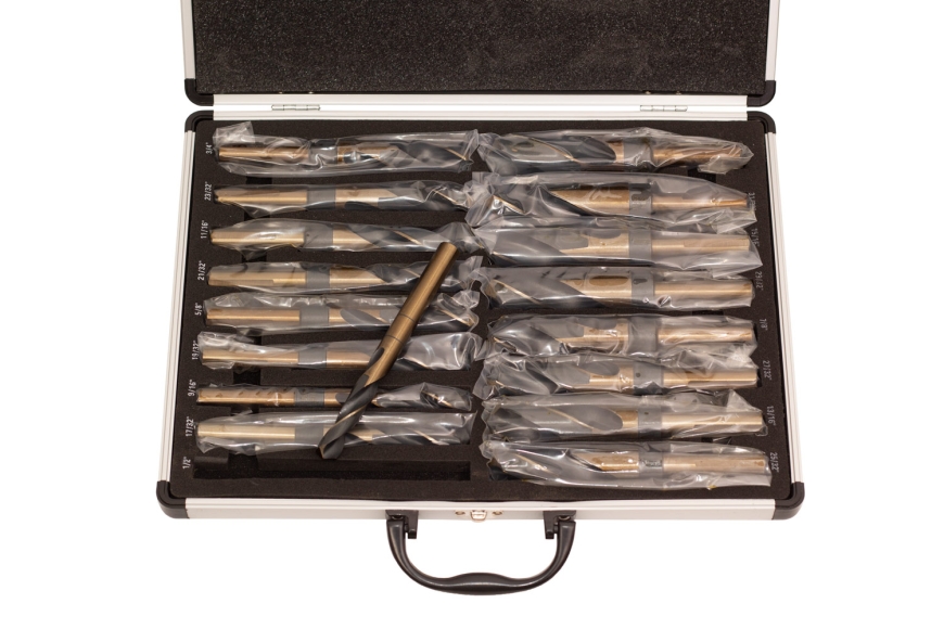 17-PC SILVER & DEMING DRILL BIT SET