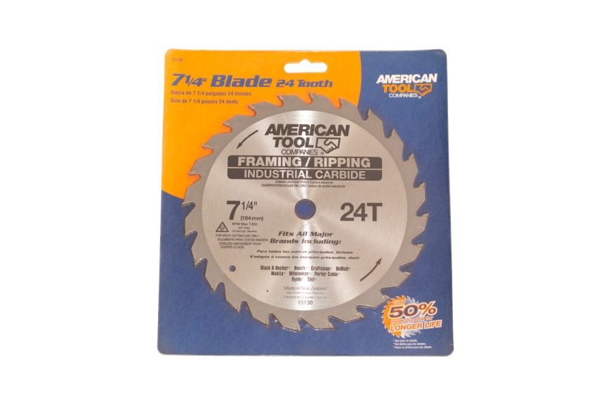 7-1/4" x 24T CARBIDE TIPPED CIRC SAW BLADE