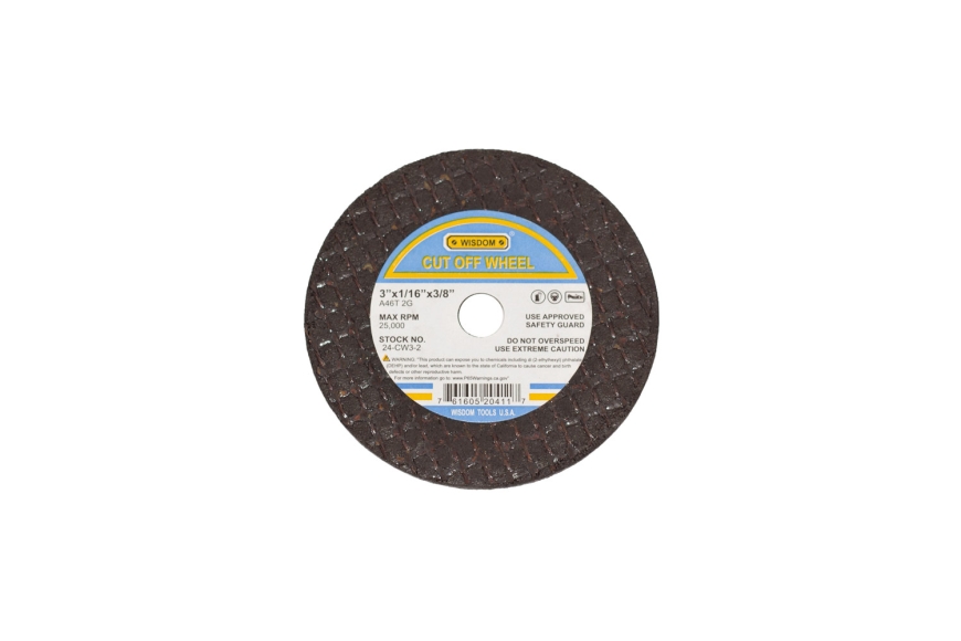 3" x 1/16" x 3/8" CUTOFF WHEEL