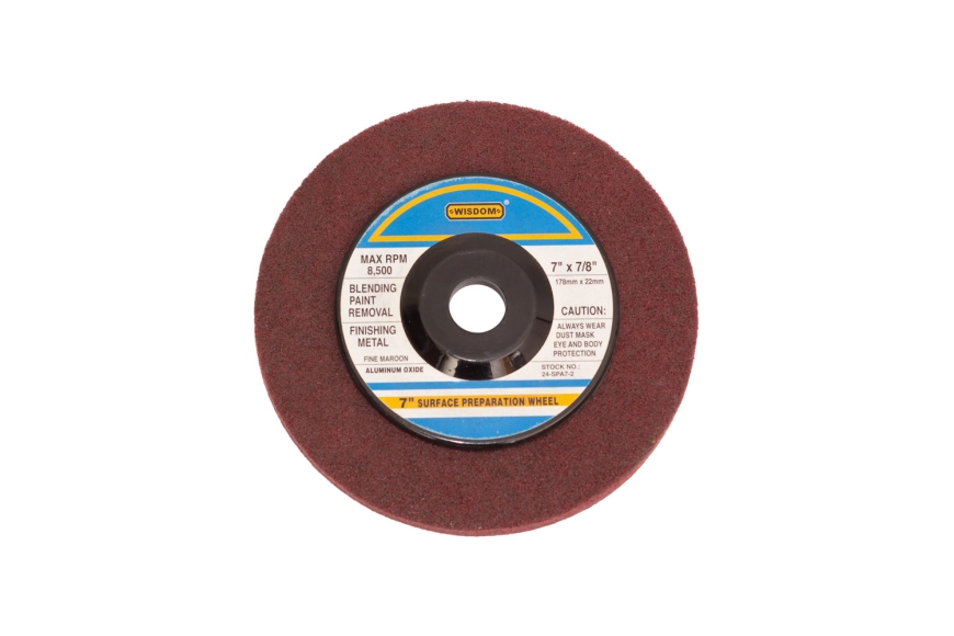 7" SURFACE PREP WHEEL, A/O, GRADE #240