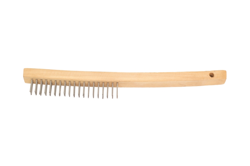 3 x 19 STEEL WIRE BRUSH, LONG HANDLE 