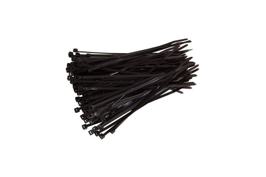 6" BLACK UV CABLE TIE, 1000/BAG