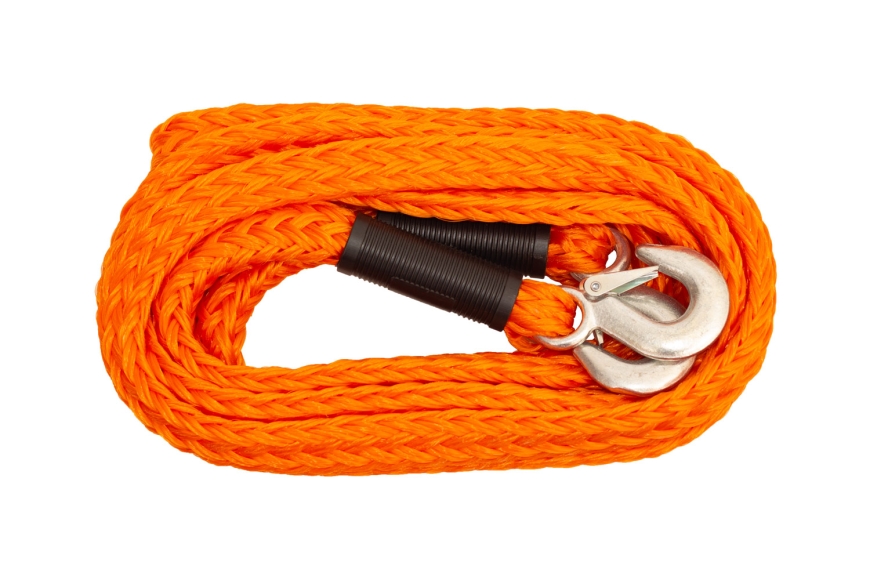 1-1/8" x 20' TOW ROPE W/SAFETY HOOKS