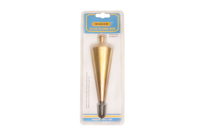 24-OZ PLUMB BOB, BRASS