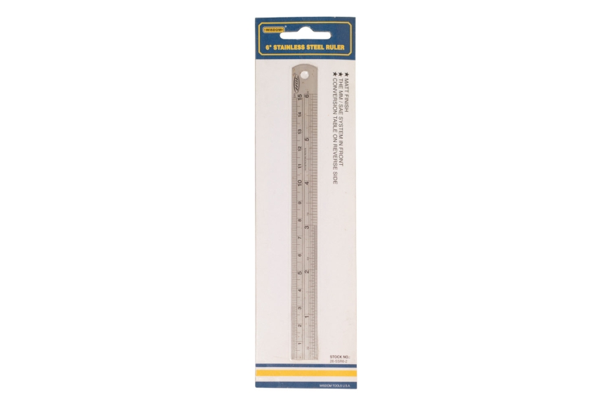 6" STAINLESS STEEL RULER