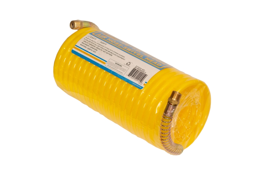 3/8" X 25' RECOIL AIR HOSE, SWIVEL