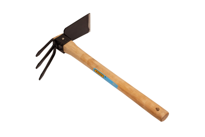 GARDEN HOE W/ 14" WOOD HANDLE