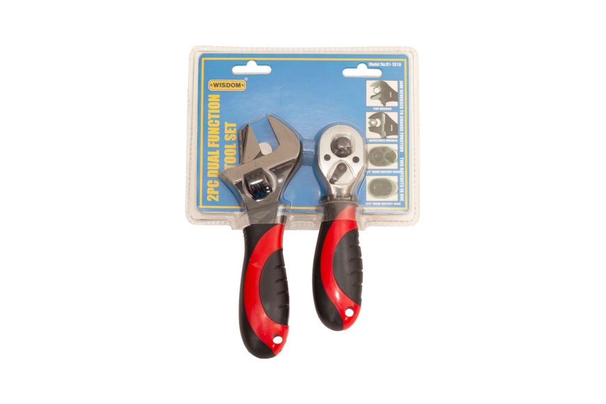 2-PC STUBBY RATCHET SET